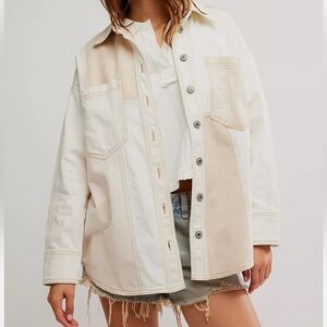 Free People Ivory Mountain Road Shirt Size Extra Small